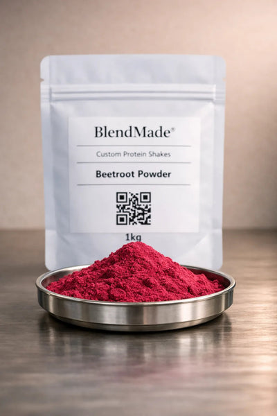 Beetroot Powder — vibrant red beetroot powder for BlendMade nitric‑oxide‑boosting shakes