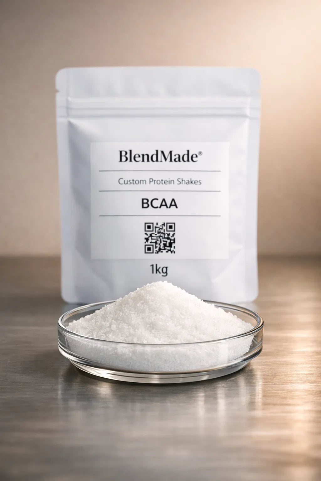 BCAA Powder — white amino acid blend for BlendMade muscle‑support shakes