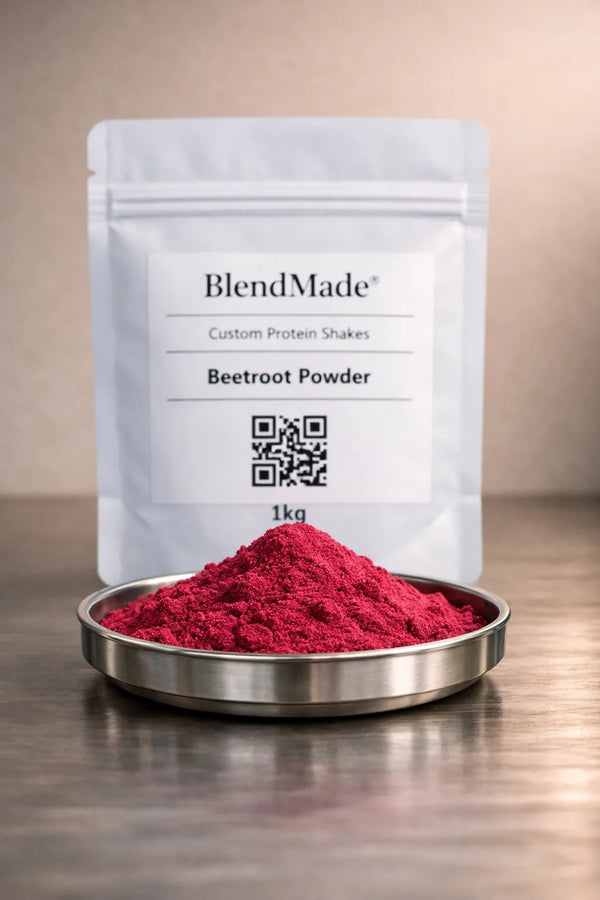 Beetroot Powder — vibrant red beetroot powder for BlendMade nitric‑oxide‑boosting shakes