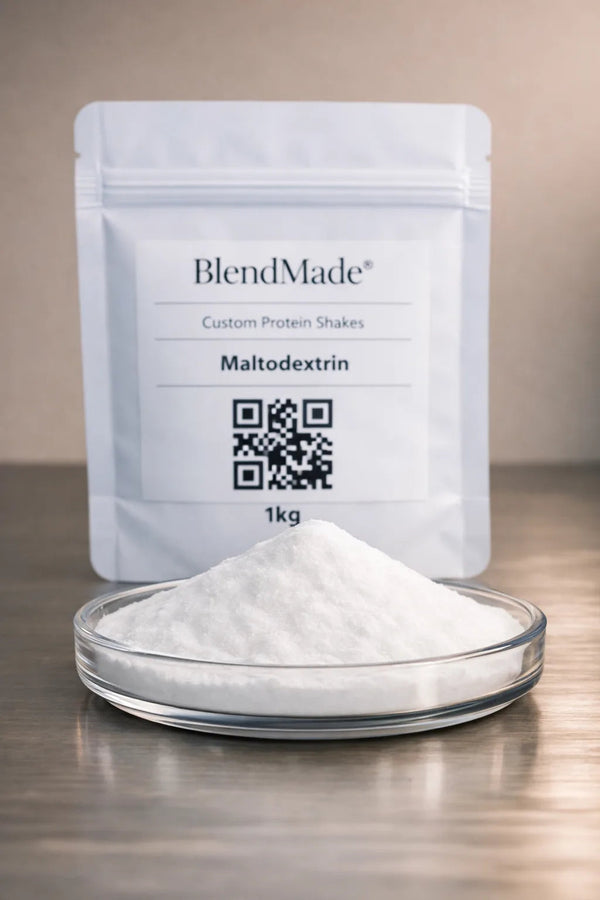 Maltodextrin — white carbohydrate powder for energy‑boosting BlendMade shakes