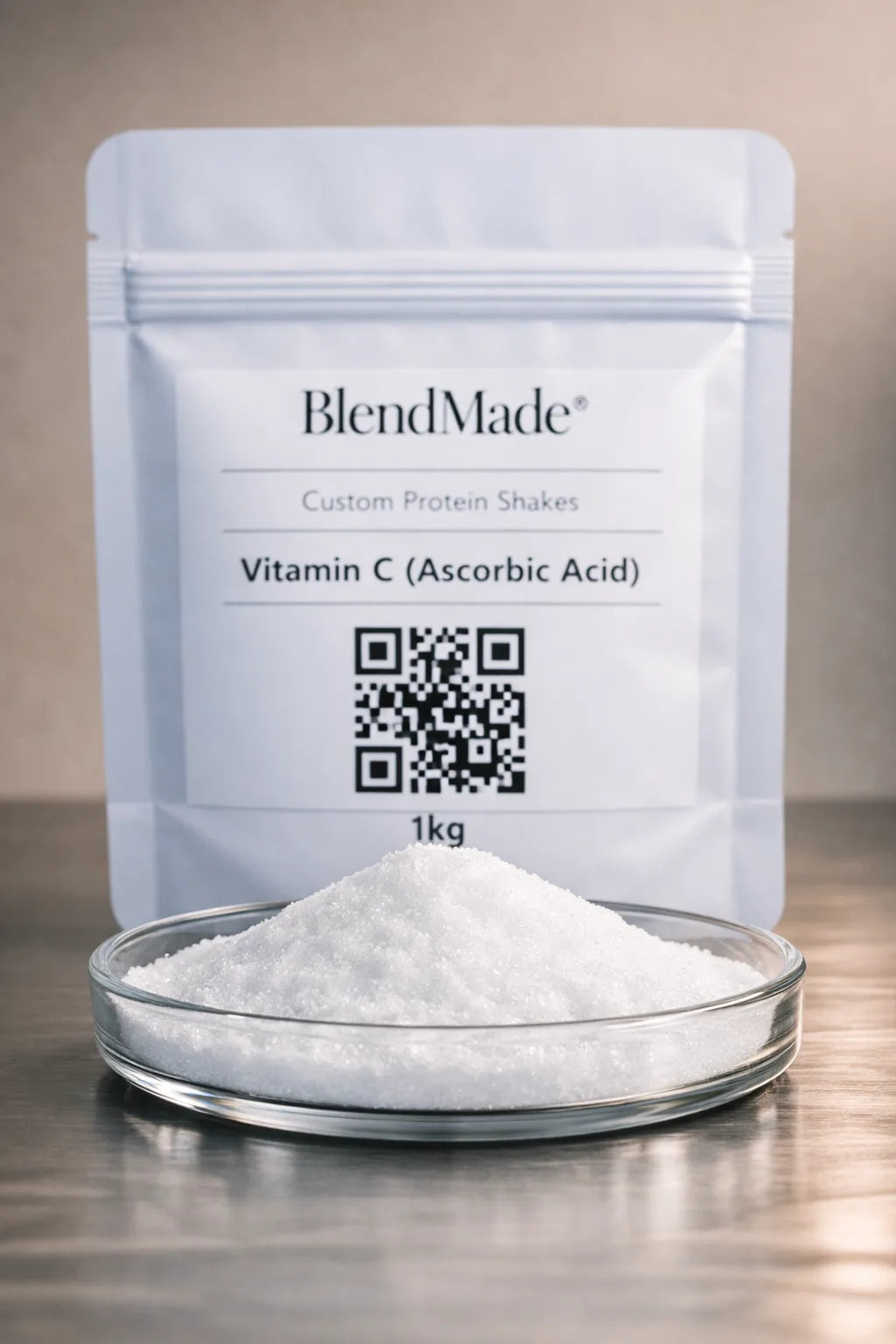 Vitamin C — white ascorbic acid powder for BlendMade immune‑support shakes