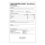 Lean Control Protein Shake | 07 | b89281fd11d2 | Rear label close-up