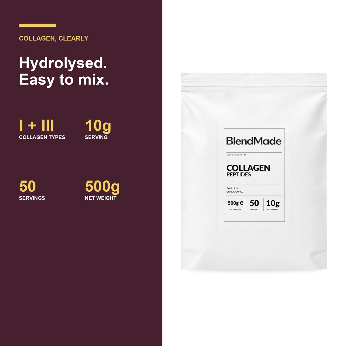Collagen Peptides 500g | 04 | Benefits and product facts