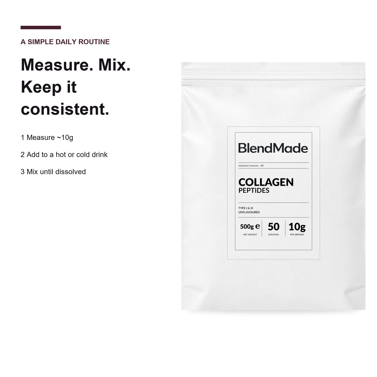 Collagen Peptides 500g | 05 | How to use