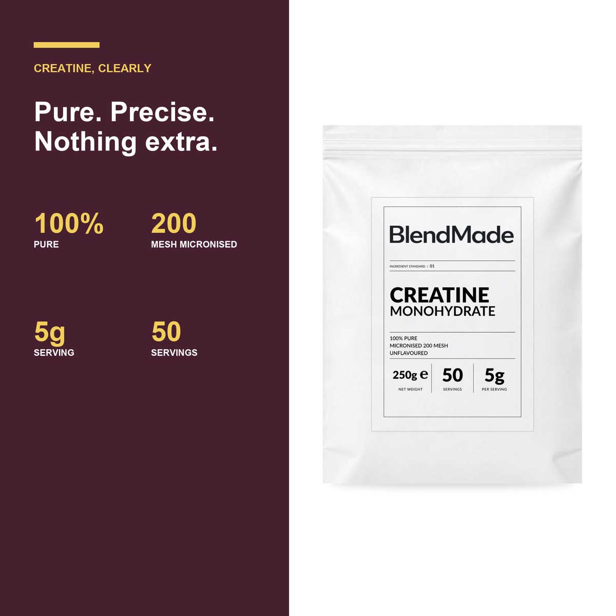Creatine Monohydrate 250g | 04 | Benefits and product facts