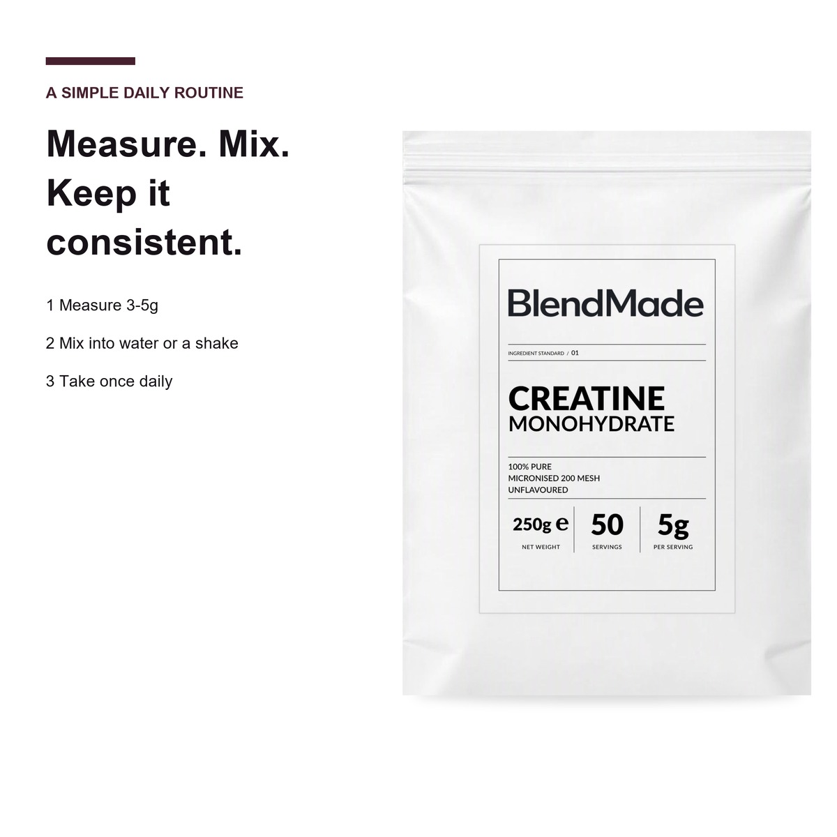 Creatine Monohydrate 250g | 05 | How to use
