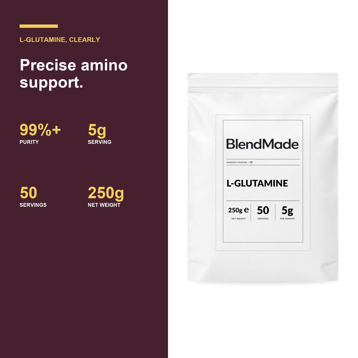 L-Glutamine 250g | 04 | Benefits and product facts