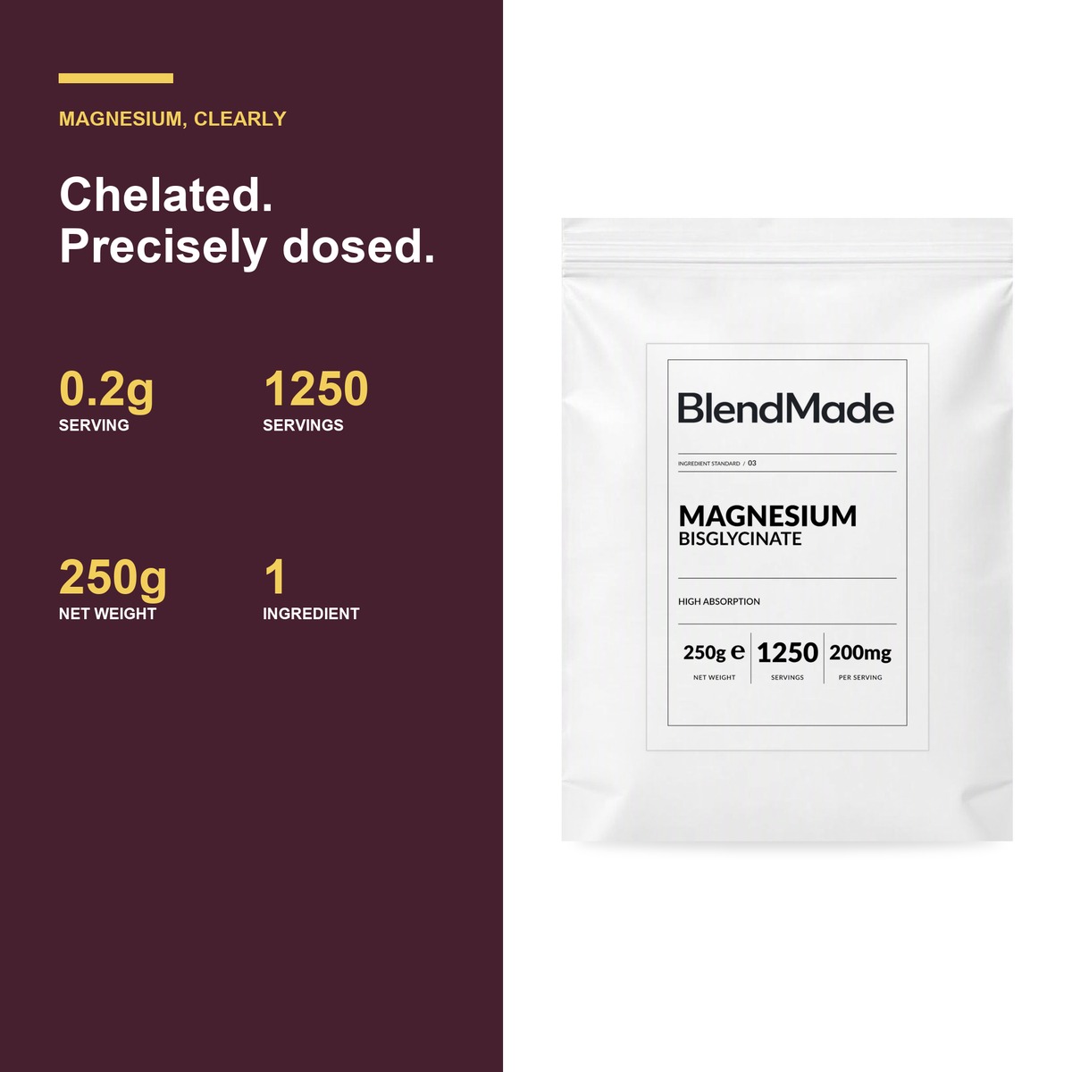 Magnesium 250g | 04 | Benefits and product facts