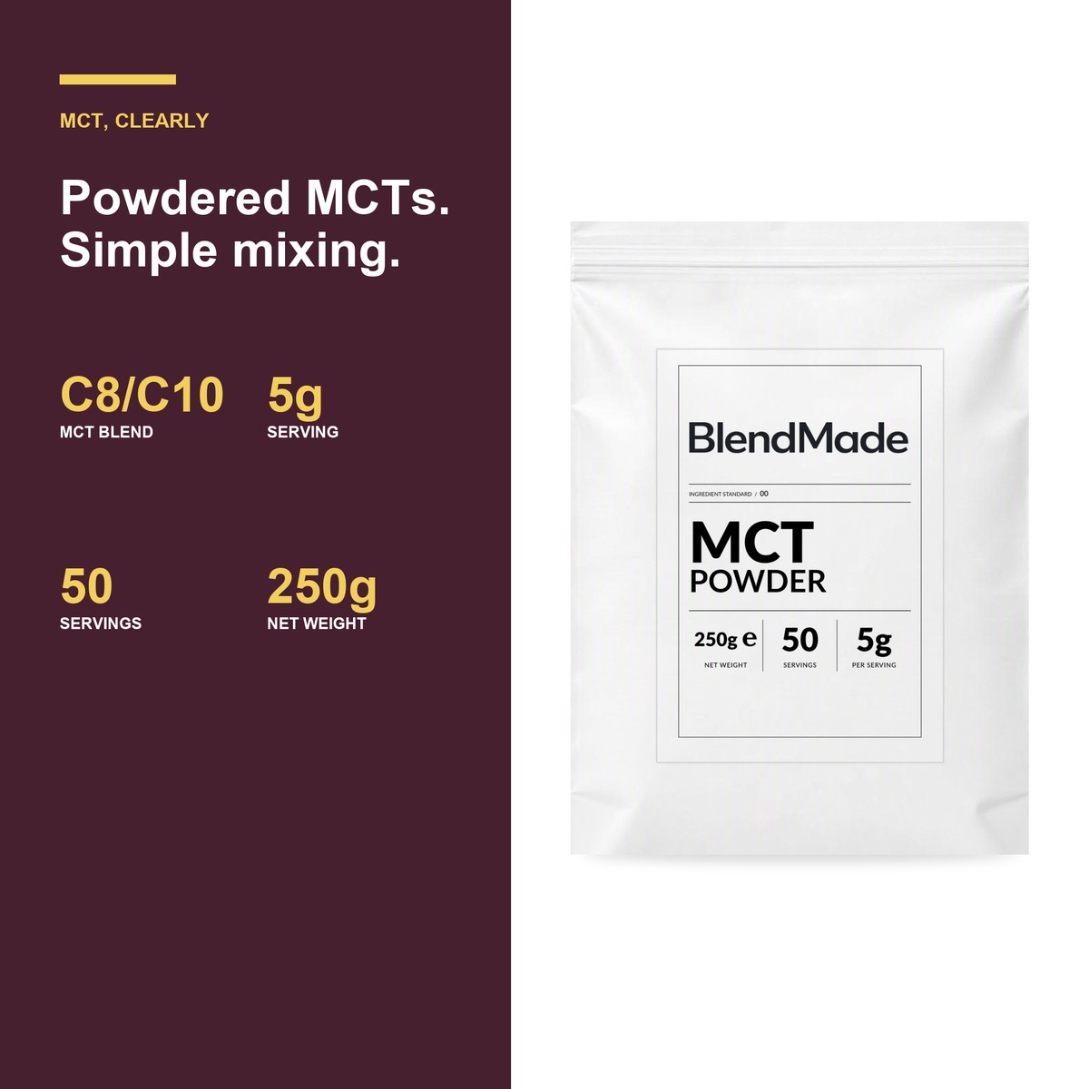 MCT Powder 250g | 04 | Benefits and product facts