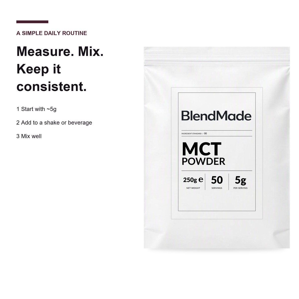 MCT Powder 250g | 05 | How to use