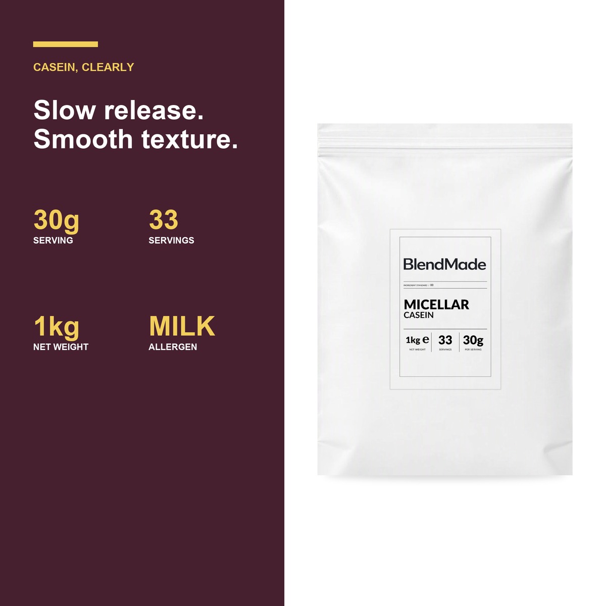 Micellar Casein 1Kg | 04 | Benefits and product facts