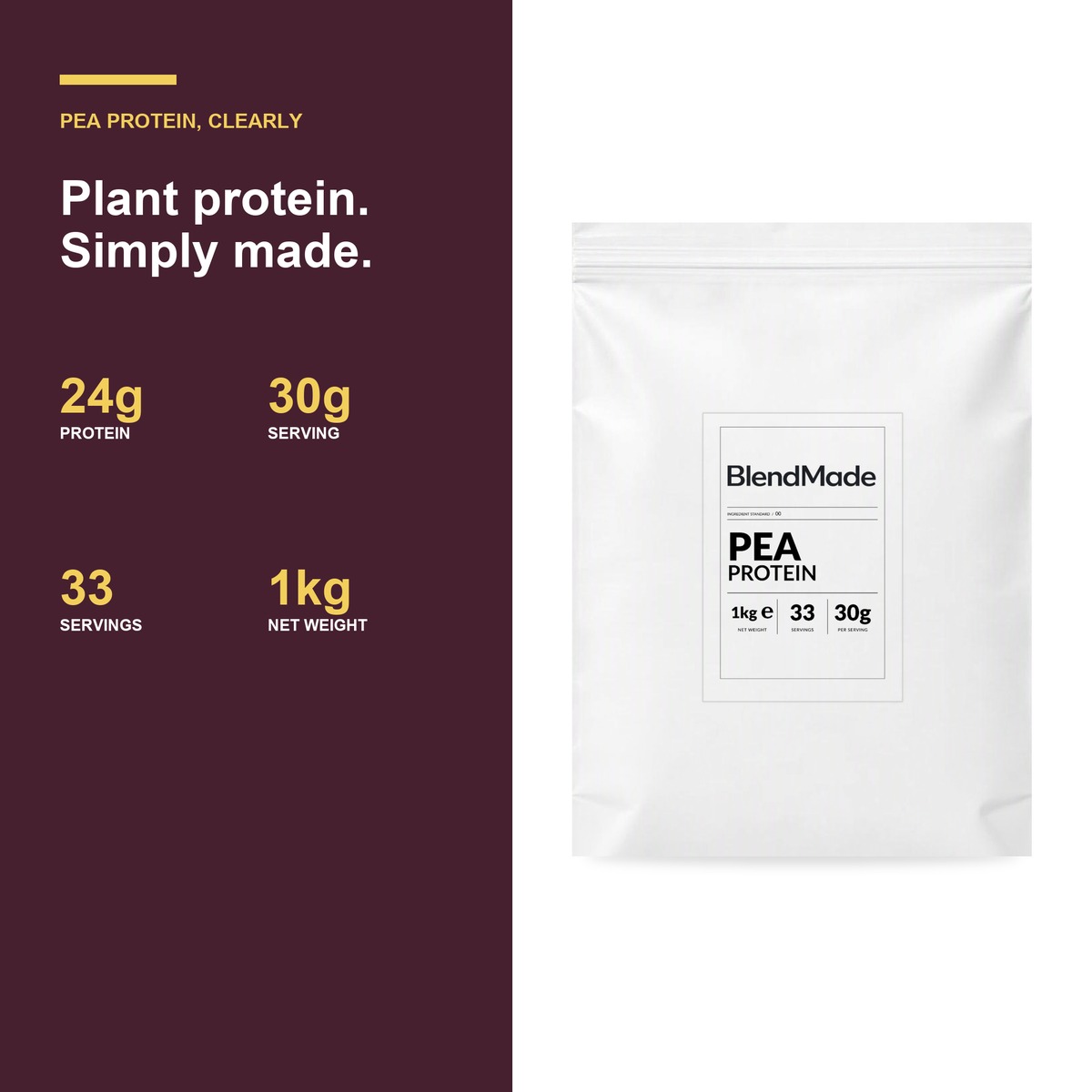 Pea Protein 1Kg | 04 | Benefits and product facts