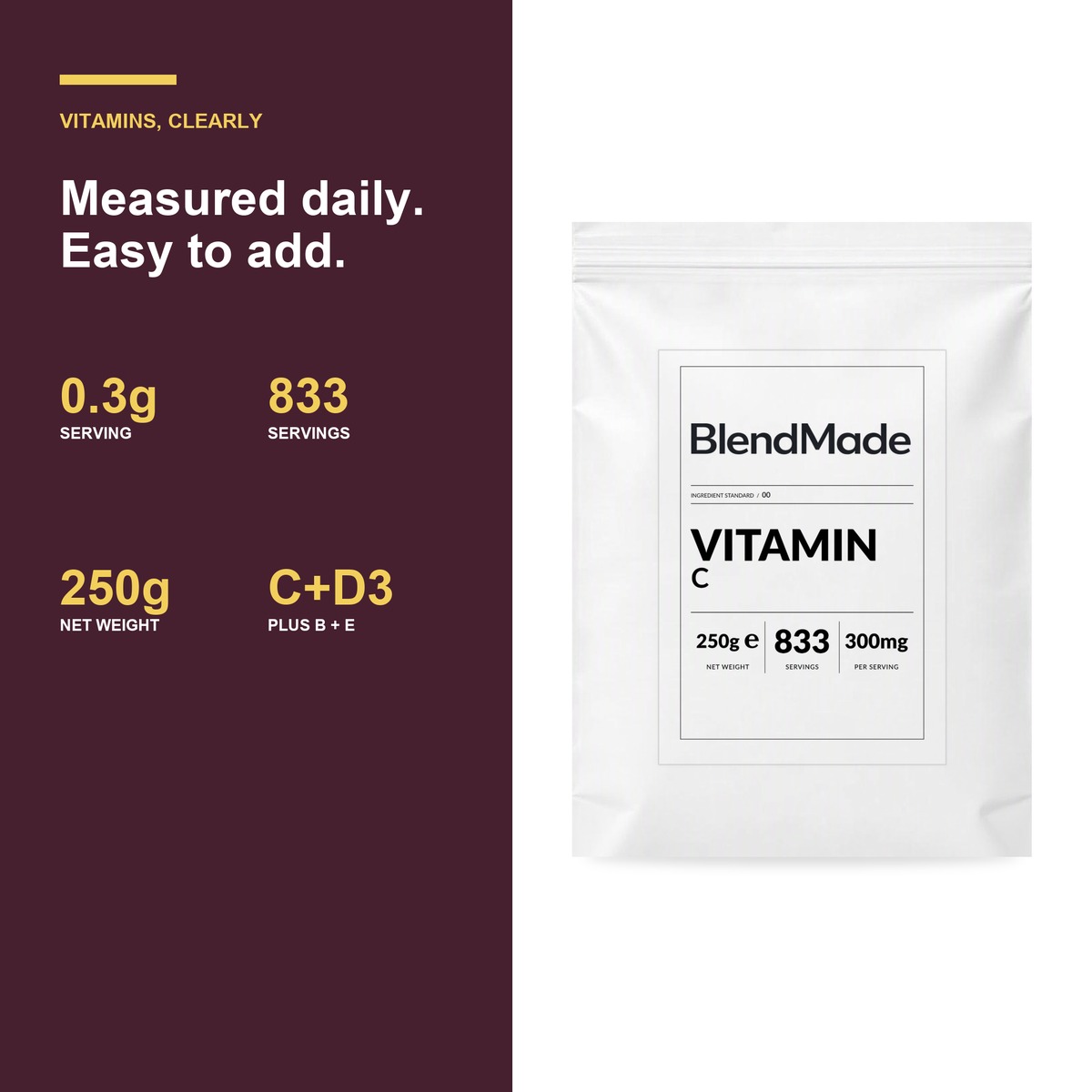Vitamin C 250g | 04 | Benefits and product facts